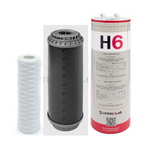 Zestaw filtrów do demineralizatora TECHNICAL 60 PLUS Hydrolab – prefiltr 5 µm, filtr węglowy GAC, filtr jonowymienny