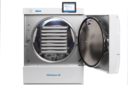 Autoklaw parowy MELAG Cliniclave 45 jednodrzwiowy 105l – sterylizator medyczny do klinik, szpitali, gabinetów