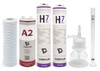 Zestaw filtrów do demineralizatora HLP 5UV Hydrolab – prefiltr, filtr węglowy, jonowymienny, UV, kapsuła sterylizacyjna