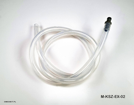 Wężyk spustowy silikonowy z króćcem do autoklawów MOCOM EXACTA, PROXIMA, EXTREMA, PRIMA – średnica 7,8 mm