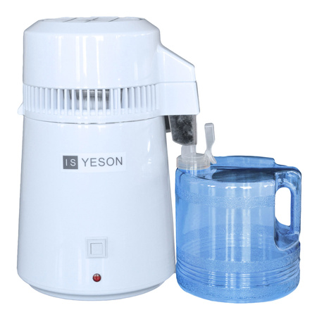 Destylarka wody Yeson Steel+ 4L 800W – profesjonalna stal nierdzewna, filtr węglowy, do autoklawów, medycyny, kosmetologii
