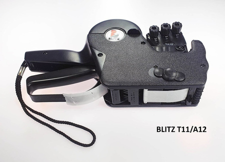 Metkownica alfanumeryczna 3-rzędowa BLITZ T11/A12 do etykiet 28x29 mm – profesjonalna metkownica do sterylizacji