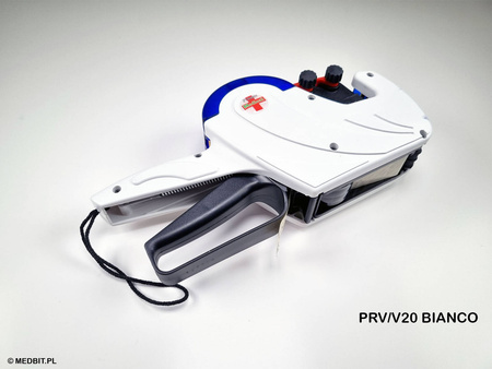 Metkownica medyczna 2-rzędowa PRINTEX V20 do etykiet STEAM 26x16R, dokumentacja sterylizacji, PRV/V20 BIANCO