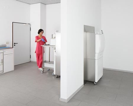 Autoklaw Cliniclave 45D w wersji dwudrzwiowej, przelotowej