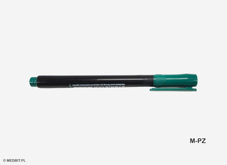 Pisak wodoodporny do sterylizacji Steristar, zielony, 1 mm – marker medyczny odporny na wysoką temperaturę