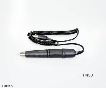 Mikromotor STRONG H450 SAESHIN – szczotkowy mikrosilnik 45 000 RPM, 80W, do gabinetu, protetyki, podologii, kosmetyki