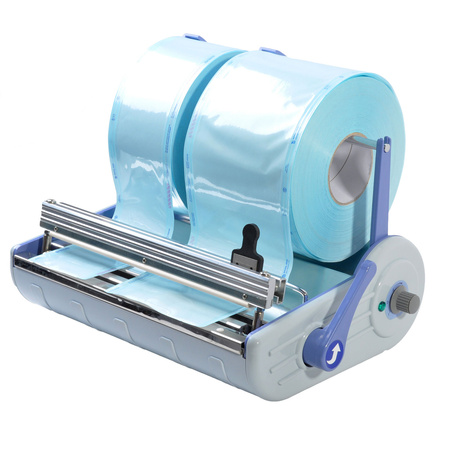 Zgrzewarka impulsowa Yeson Compact 10 mm do pakietów papierowo-foliowych, regulacja temperatury, obcinarka, szerokość rękawa do 290 mm