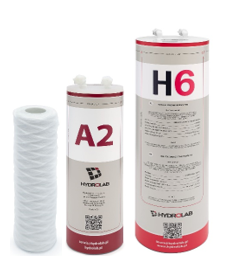 Zestaw filtrów do demineralizatora TECHNICAL 30 PLUS Hydrolab – prefiltr, moduł A2, filtr jonowymienny H6
