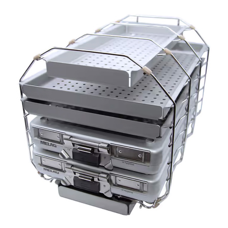 Stelaż uniwersalny krótki do autoklawu MELAG Careclave, Vacuklav 40/41 B+ Evolution, do 6 tac, ME22921