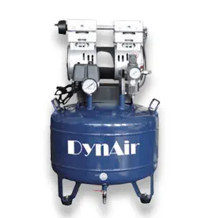 DynAir DA7001/30L – Bezolejowa sprężarka stomatologiczna 30L, cicha, 152 L/min, na 1 fotel, Dynamic