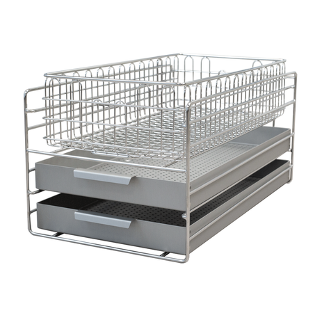 Taca narzędziowa perforowana aluminiowa 58x31x5 cm do autoklawu Cliniclave 45 MELAG (ME04520)
