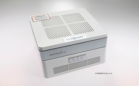 Zestaw 2x Aseptica Cubic Biały – Dezynfektor Powietrza z Lampą UV-C, HEPA H13, Jonizatorem, Do Domu i Samochodu VOLTEA Poland