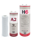 Zestaw filtrów do demineralizatora TECHNICAL 20 PLUS Hydrolab – prefiltr 5 µm, filtr A2, filtr jonowymienny H6
