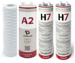 Zestaw filtrów do demineralizatora HLP 5/HLP 5p Hydrolab – prefiltr, filtr węglowy, jonowymienny