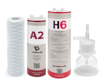 Filtry do demineralizatora Hydrolab HLP 10s/HLP 10sp – zestaw filtrów osadowych, węglowych i jonowymiennych