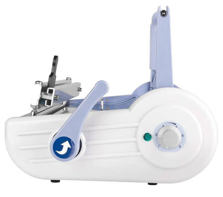 Zgrzewarka impulsowa do rękawów papierowo-foliowych Lafomed F-300A, szerokość zgrzewu 10 mm, 300 mm, stal nierdzewna