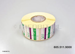 STEAM Etykiety 3-rzędowe do metkownicy BLITZ 26x26 mm, wskaźnik sterylizacji, 500 szt., STERIM