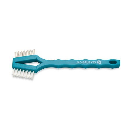Szczotka do czyszczenia narzędzi medycznych Key SURGICAL, podwójna końcówka: stal nierdzewna i nylon, 18 cm, D-2100SN