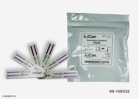Test paskowy PCD Helix SciCan do kontroli sterylizacji w autoklawach STATIM 2000/5000, 250 szt.