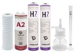Zestaw filtrów do demineralizatora HLP 5UV Hydrolab – prefiltr, filtr węglowy, jonowymienny, UV, kapsuła sterylizacyjna