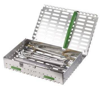Kaseta na 20 narzędzi Sys-TM-8 x 5.5DS SCICAN stal nierdzewna do sterylizacji i transportu instrumentów medycznych, stomatologicznych