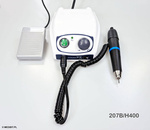 Mikrosilnik protetyczny STRONG 207B/H400 35 000 obr./min, 65W, mikromotor H400, zestaw z pedałem, SAESHIN