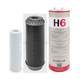 Zestaw filtrów do demineralizatora TECHNICAL 40 PLUS Hydrolab – prefiltr osadowy, filtr węglowy, filtr jonowymienny