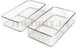 Zestaw 2 koszy narzędziowych ze stali nierdzewnej HYDRIM M2/C61 do myjni dezynfektorów SCICAN 184x104x42 mm