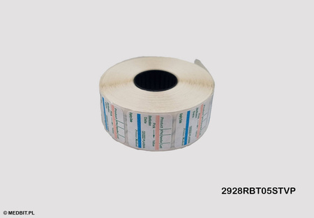 PLAZMA Etykiety do metkownicy Printex V30, Blitz, Meteo 3-rzędowe 28x29 mm, wskaźnik klasy 1, 500 szt., PRINTEX MEDICAL