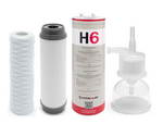 Zestaw filtrów do demineralizatora Hydrolab HLP 40sp – prefiltr, filtr węglowy, jonowymienny, kapsuła sterylizacyjna