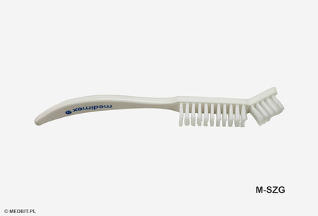 Szczotka wygięta do czyszczenia narzędzi medycznych i kosmetycznych, sterylizacja w autoklawie, 17 cm, MEDBIT.PL