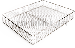 Kosz pełny ze stali nierdzewnej do myjni-dezynfektorów HYDRIM M2 / M2 G4 SciCan 394x204x42 mm (01-114817)