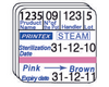 STEAM Etykiety 3-rzędowe do metkownicy Printex V30, BLITZ, 26x26 mm, 500 szt., wskaźnik pary, EN ISO 11140-1, PRINTEX MEDICAL