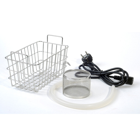 Myjka ultradźwiękowa YESON MEDICAL Steel UC-5L 5L 40kHz z grzałką 90W, spustem wody i koszem – do narzędzi medycznych, kosmetycznych, tatuażu