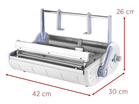 Zgrzewarka impulsowa do rękawów papierowo-foliowych Lafomed F-300A, szerokość zgrzewu 10 mm, 300 mm, stal nierdzewna