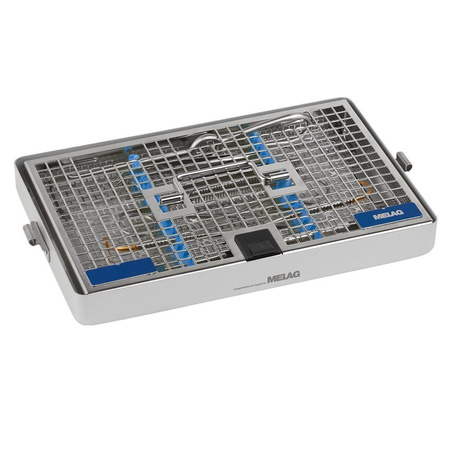 Kaseta do sterylizacji narzędzi MELAstore Tray 50 MELAG 11,8x18x3 cm – do mycia, dezynfekcji i autoklawu
