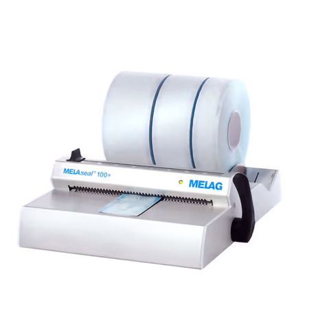 Zgrzewarka do rękawów papierowo-foliowych MELAseal 100+ MELAG, szerokość 300 mm, regulacja temperatury, szybki start