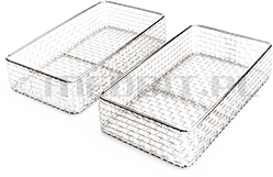 Zestaw 2 koszy narzędziowych ze stali nierdzewnej HYDRIM M2/C61 do myjni dezynfektorów SCICAN 184x104x42 mm