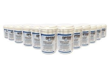 Chusteczki do dezynfekcji powierzchni OPTIM Blue 12x160 szt. bezalkoholowe, wirusobójcze, bakteriobójcze SCICAN