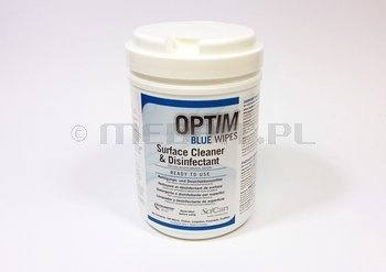 Chusteczki do dezynfekcji powierzchni OPTIM Blue 160 szt. bezalkoholowe, wirusobójcze, szybkie działanie 30 sek. SCICAN