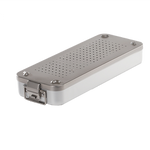 Kontener do sterylizacji narzędzi MELAG 23M 42x16x6 cm z 100 filtrami papierowymi – pojemnik medyczny, kosmetyczny, tatuaż