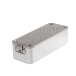 Kontener do sterylizacji narzędzi MELAG 23G z 100 filtrami papierowymi, zgodny z normą EN 868-8, 42x16x12 cm