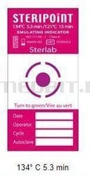 Wskaźniki chemiczne klasy 6 STEAM STERIPOINT 134°C/5,3 min – 121°C/15 min, testy do autoklawu, 250 szt. STERLAB