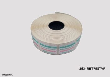 Etykiety PLAZMA 3-rzędowe do metkownicy MELAdoc, GK, Medical, 22x29 mm, 750 szt., wskaźnik klasy 1, PRINTEX MEDICAL