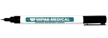 Pisak wodoodporny do sterylizacji WIPAK, czarny, 0,75 mm – marker do opisywania opakowań i narzędzi medycznych