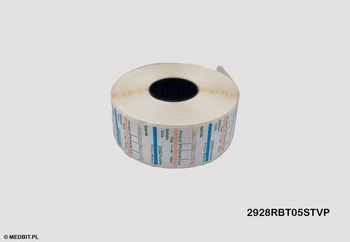 PLAZMA Etykiety do metkownicy Printex V30, Blitz, Meteo 3-rzędowe 28x29 mm, wskaźnik klasy 1, 500 szt., PRINTEX MEDICAL