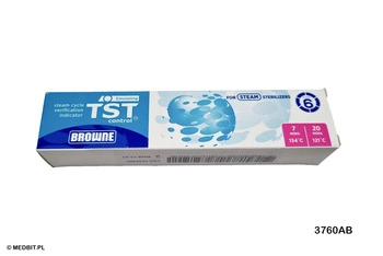 Test paskowy emulacyjny STEAM Klasa 6 TST 7/20, 134°C/7 min, 121°C/20 min, 200 szt., BROWNE LTD