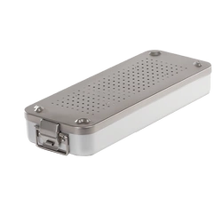 Kontener do sterylizacji narzędzi MELAG 23M 42x16x6 cm z 100 filtrami papierowymi – pojemnik medyczny, kosmetyczny, tatuaż