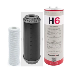Zestaw filtrów do demineralizatora TECHNICAL 60 PLUS Hydrolab – prefiltr 5 µm, filtr węglowy GAC, filtr jonowymienny