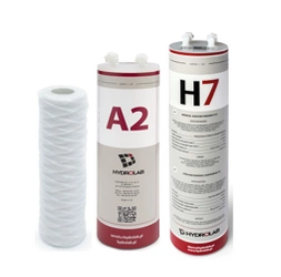Zestaw filtrów do demineralizatora HLP SMART 2000 Hydrolab – prefiltr, filtr węglowy, filtr jonowymienny